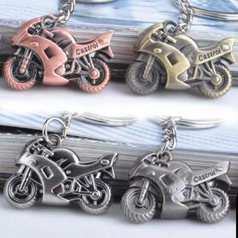 Металлический сплав креативный стерео мотоцикл брелок автомобиль маленькие подарки Модный кулон G035