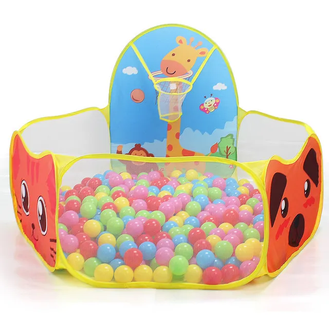 Yellow Складные манежи, игровой бассейн, игровой бассейн, детский манеж, легко и дешево, Океанский мяч, бассейн, игра для малышей, мяч, яма для детей, подарки - Цвет: Yellow