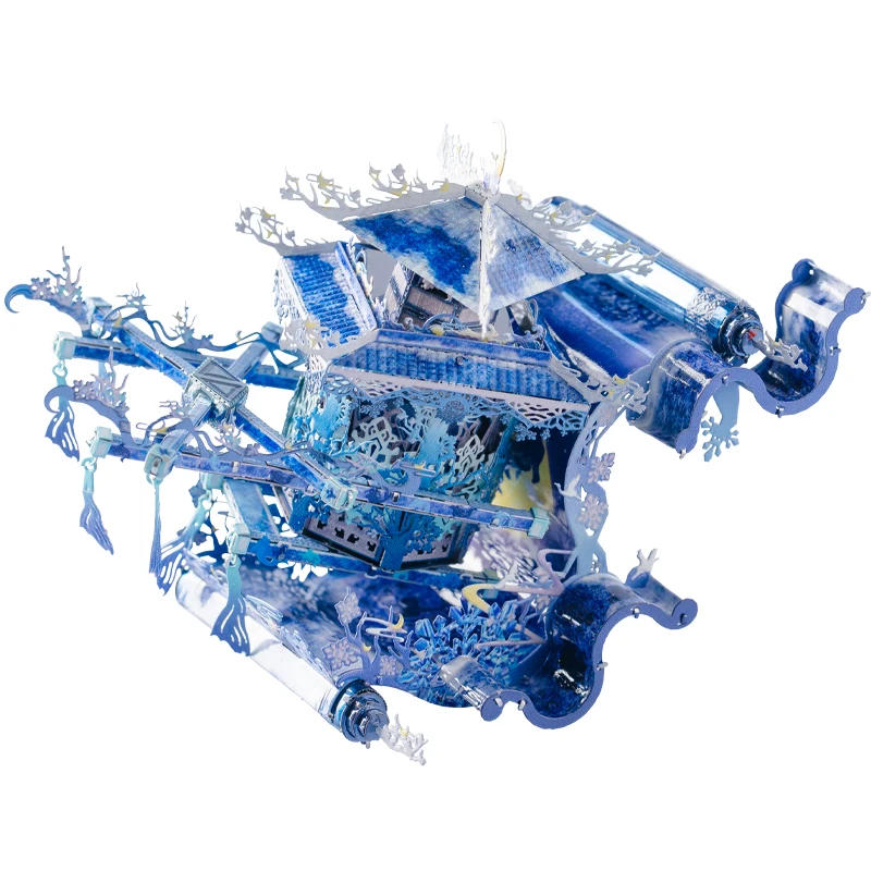 Lunar Dyed Dawn Building 3D Metal Puzzle Model kits DIY Laser Cut Assemble Jigsaw Toy Desktop decoration GIFT For Audit children