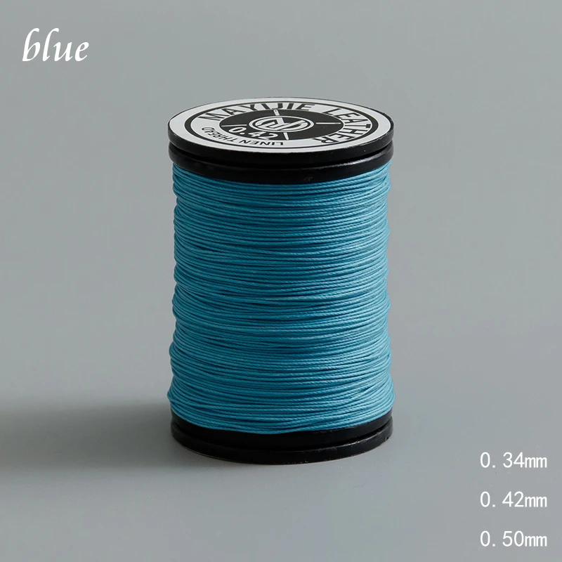 Round Waxed Thread Strong Polyester Cord Wax Coated Strings for Leather Craft Repair Shoes Sewing DIY Tools Wallet Saddle