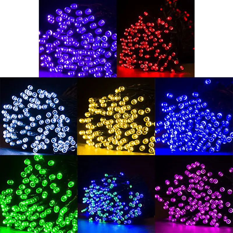 

200 Led Solar Fairy Lights Outdoor Waterproof Street Garland Houses Christmas Garden Decorations String Light Strip Chain