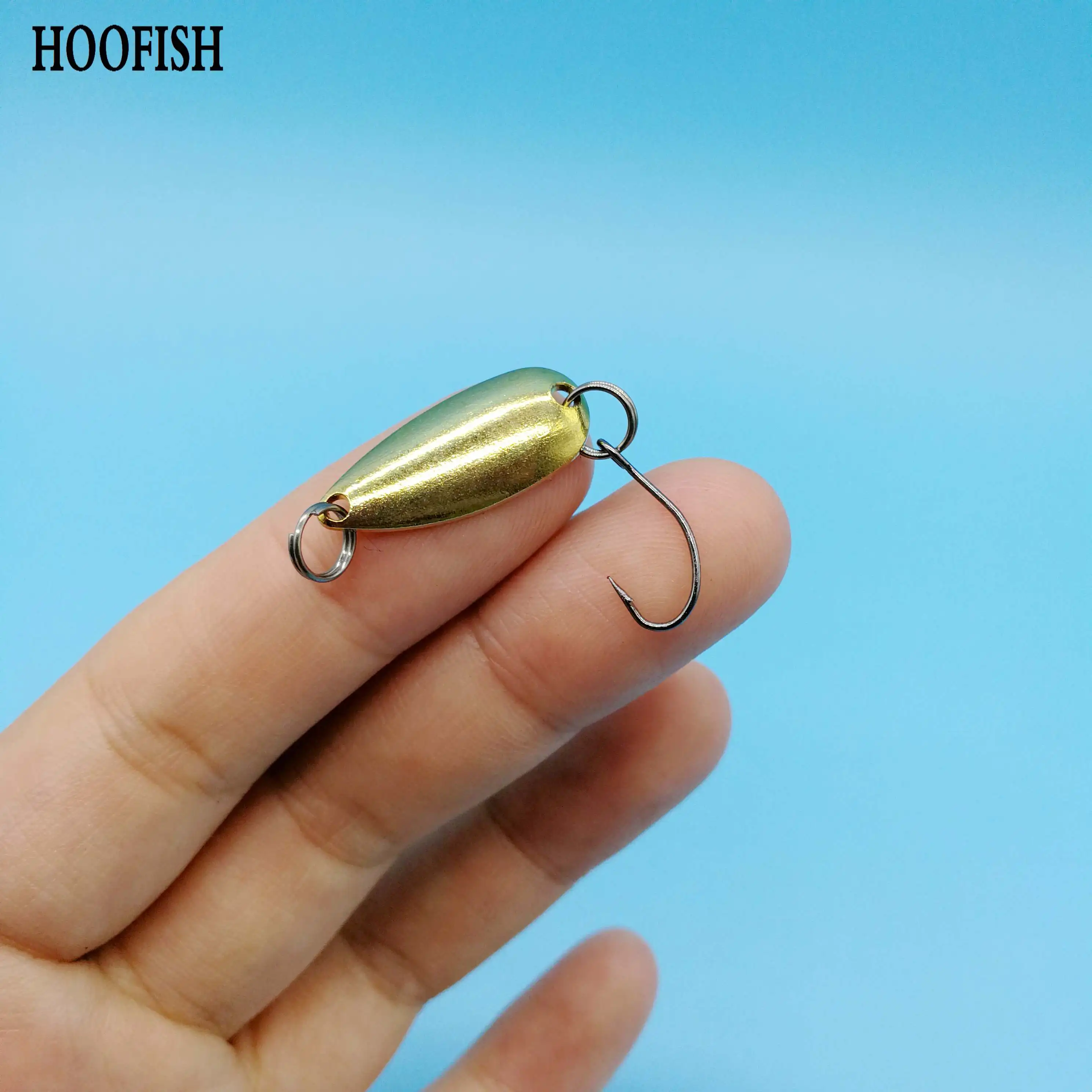 HOOFISH 20 шт./лот мини ложки рыболовные воблеры Swimbait 1 5 г/23 мм блесны искуственные паллет форель приманки