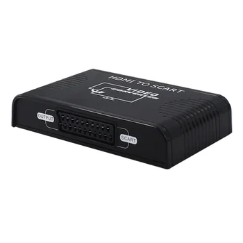 

Led Video Converter Projector HDTV Monitor 3 In 1 Durable Mini Audio Adapter Full HD 1080P SCART To HDMI High Definition Digital