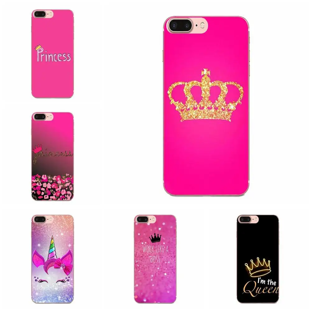 For Xiaomi Mi3 Mi4 Mi4C Mi4i Mi5 Mi 5S 5X 6 6X 8 SE Pro Lite A1 Max Mix 2 Note 3 4 Luxury Protector Phone Case Princess Crown | Мобильные