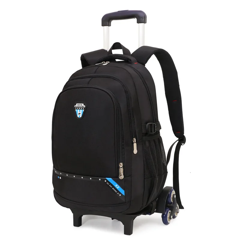 Bags Trolley School Children kids Trolley Backpack Travel Luggage Backpack with Wheels Rolling Backpack For Boys Girls