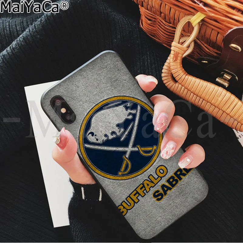 MaiYaCa Buffalo Sabres Новинка чехол для телефона Fundas чехол для Apple iPhone 8 7 6 6S Plus X XS MAX 5 5S SE XR 11 11pro