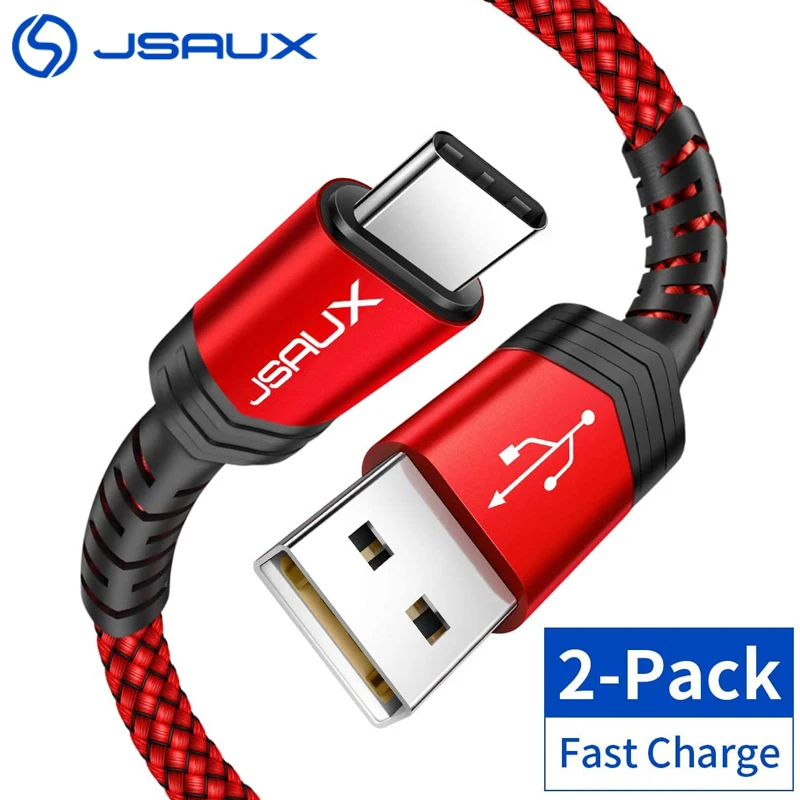 2 шт Кабель с разъемом Usb Type C Jsaux USB для 3A быстрой зарядки A зарядный шнур Samsung S8 Xiaomi
