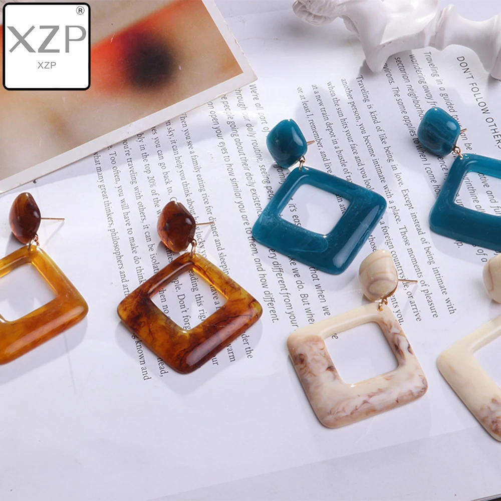 XZP модные уксусная кислота смолы ручной работы черепаховой геометрии круглые