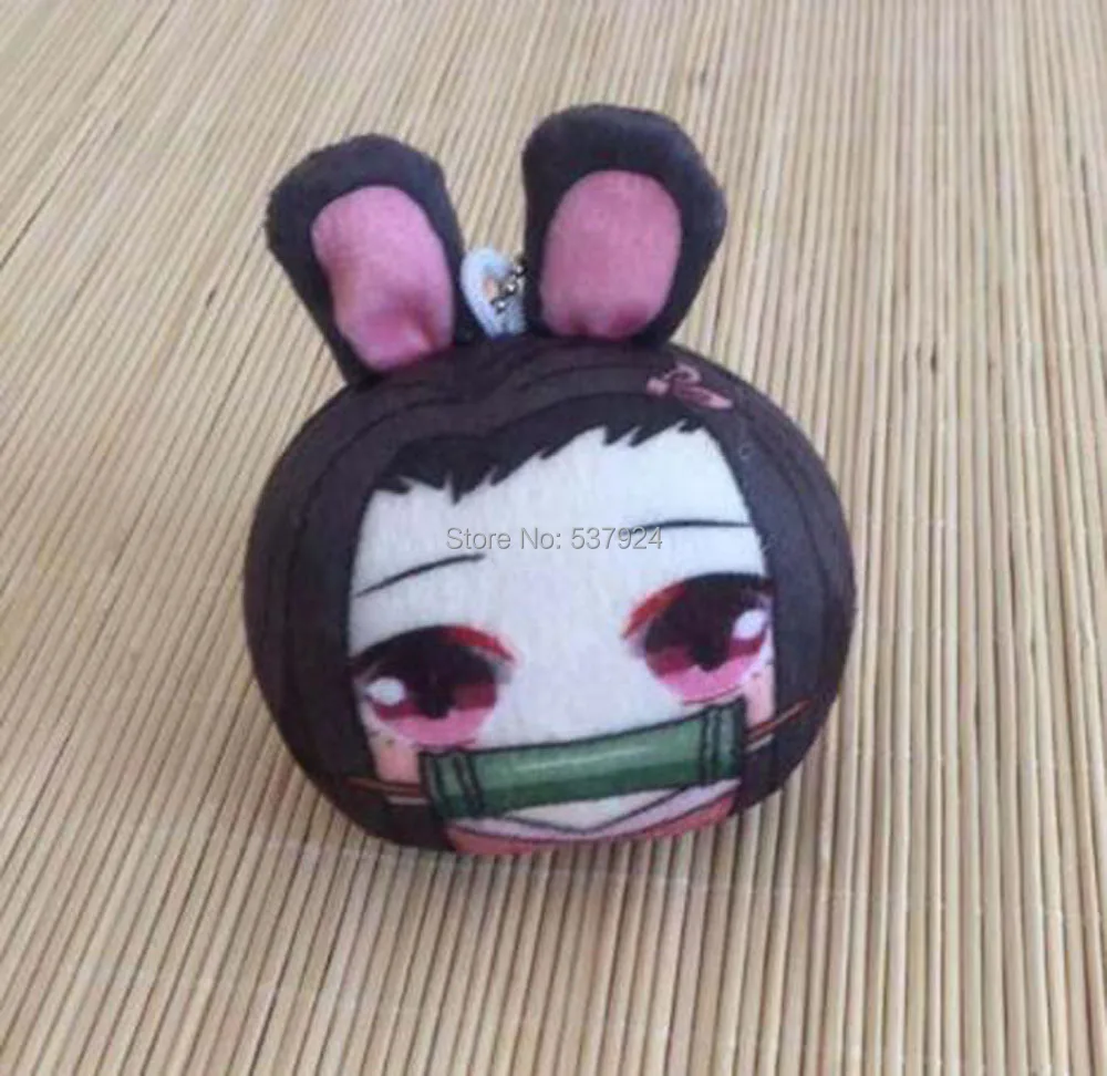 Новинка, 20 шт., Demon Slayer Kimetsu no Yaiba Kamado Nezuko Tanjirou Hashibira Inosuke, 4 дюйма, 10 см, брелок-Плюшевая Кукла, подвеска