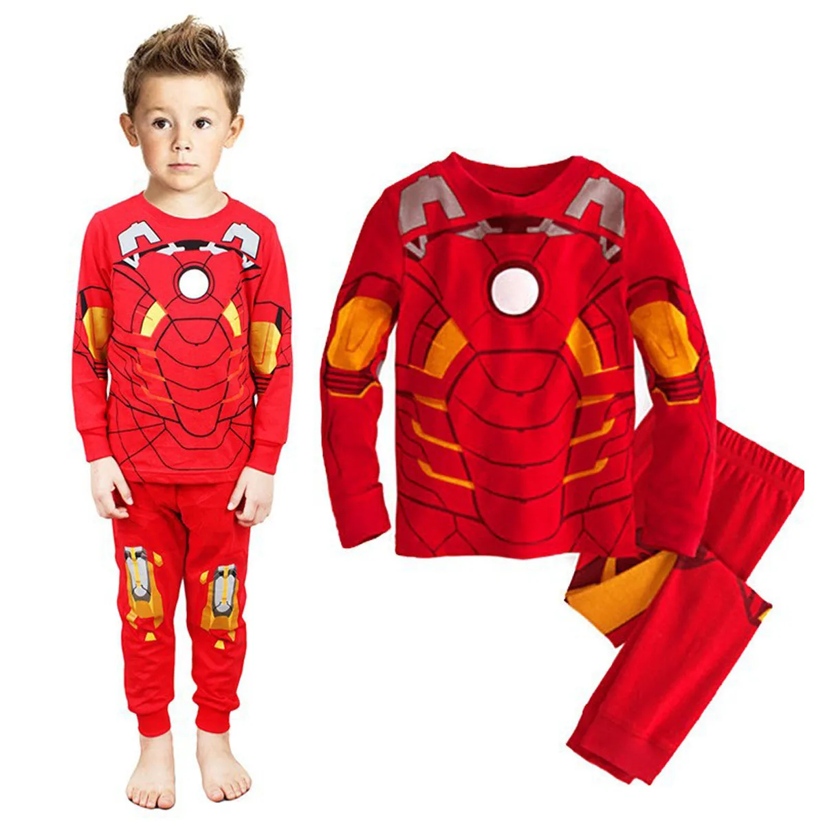 От 8 до 12 лет пижамы ребенок человек-паук детские пижамы Халк Ironman Woddy пижамы супергероя Pijamas infantil пижамы для мальчиков