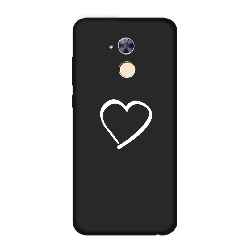 Силиконовый чехол IZYEKY для huawei Honor 20 10 9 8 lite 8A 8X8 S 7X 7A Pro 6A Candy Love heart чехол для телефона Capa Fundas Coque - Цвет: Love 1 black case