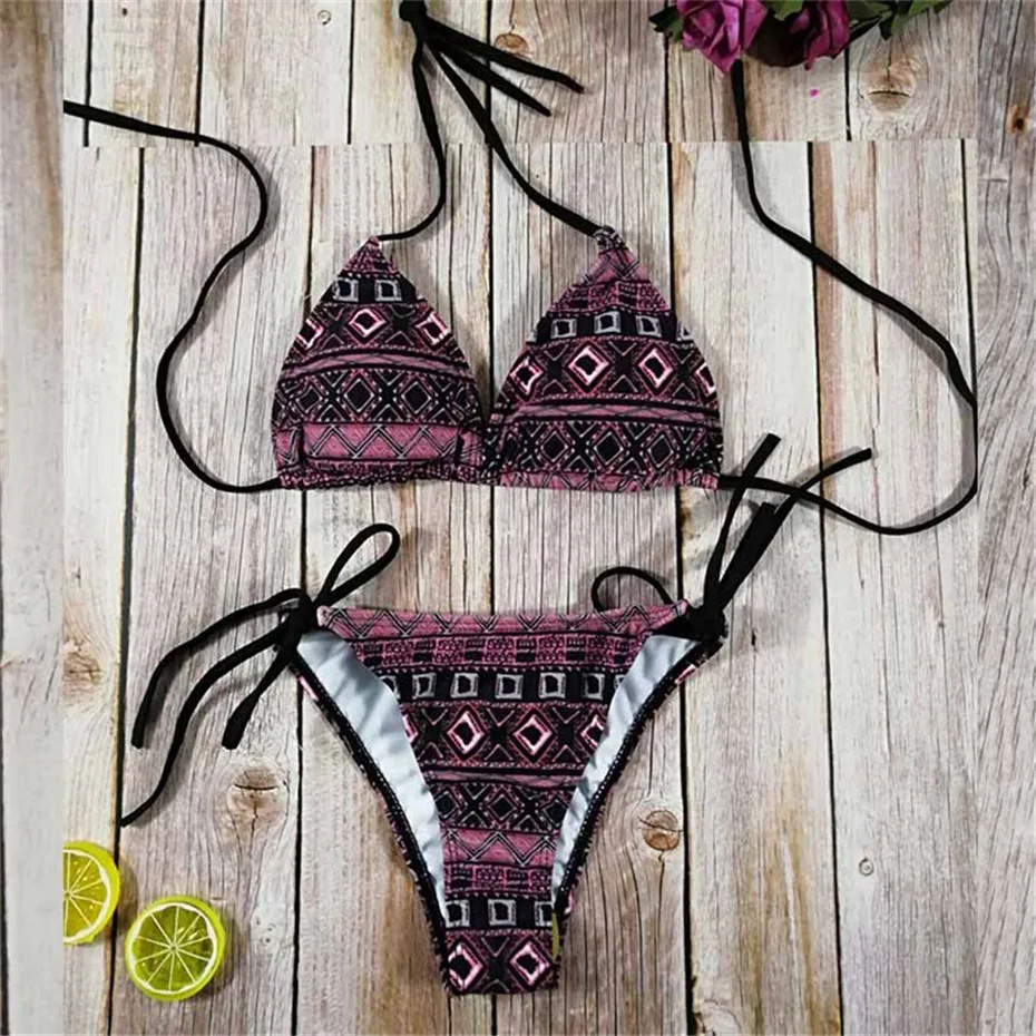 H45c9febdab7e4874813749ea72bda30a6 Floral print bikinis 2019 new swimwear women swimsuit beach bathing suit maillot de bain femme biquini sexy brazilian bikini set