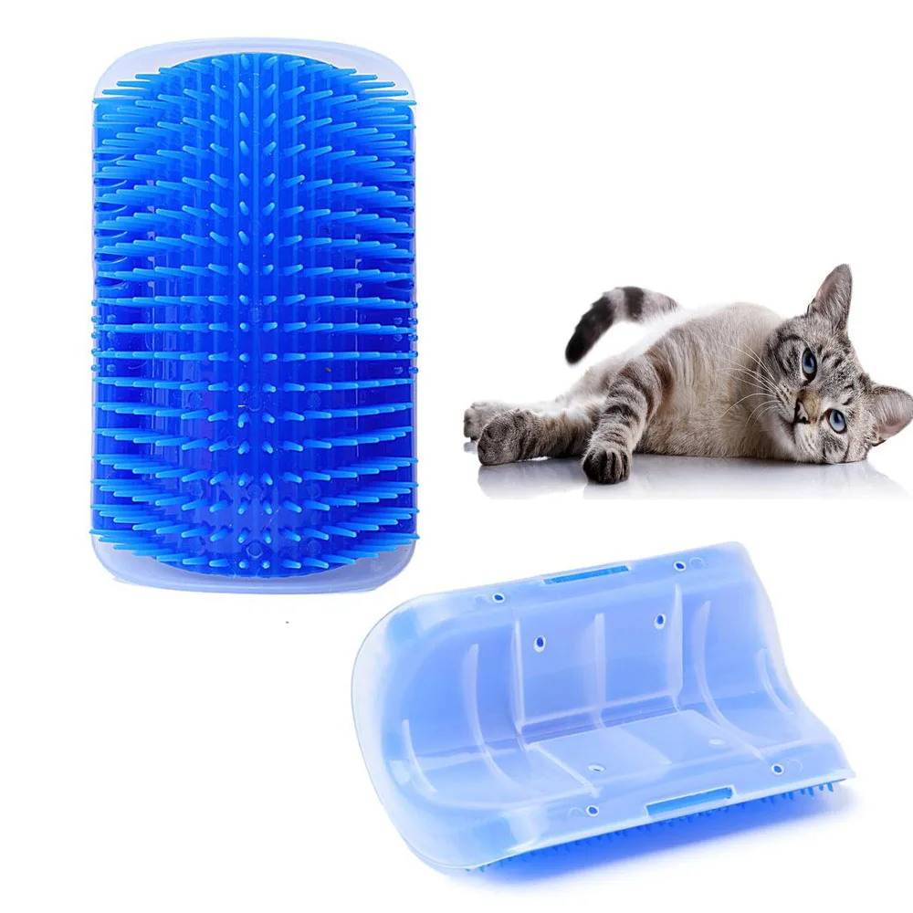 Pet Comb Removable Cat Corner Groomer Scratching Rubbing Brush Pet Hair Removal Massage Trimming Pet Grooming Cleaning Supplies