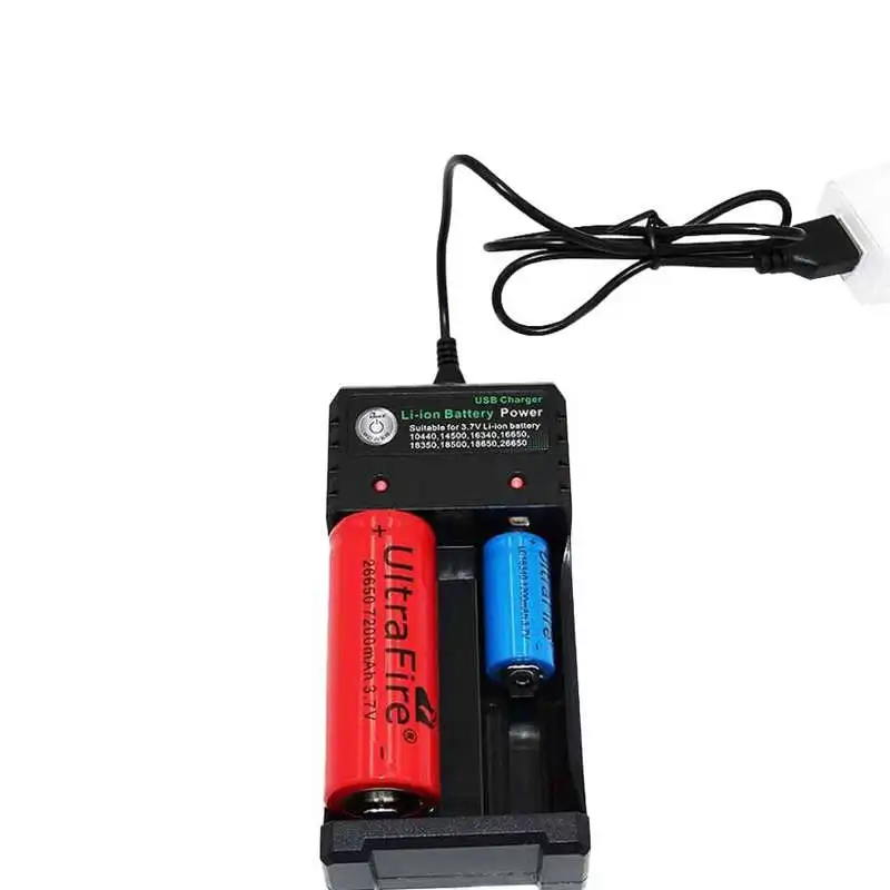 Перезаряжаемые 2-образными пазами Батарея Зарядное устройство литий-ионный аккумулятор USB быстрая смарт-зарядка для 18350 18500 18650 Батарея AAA