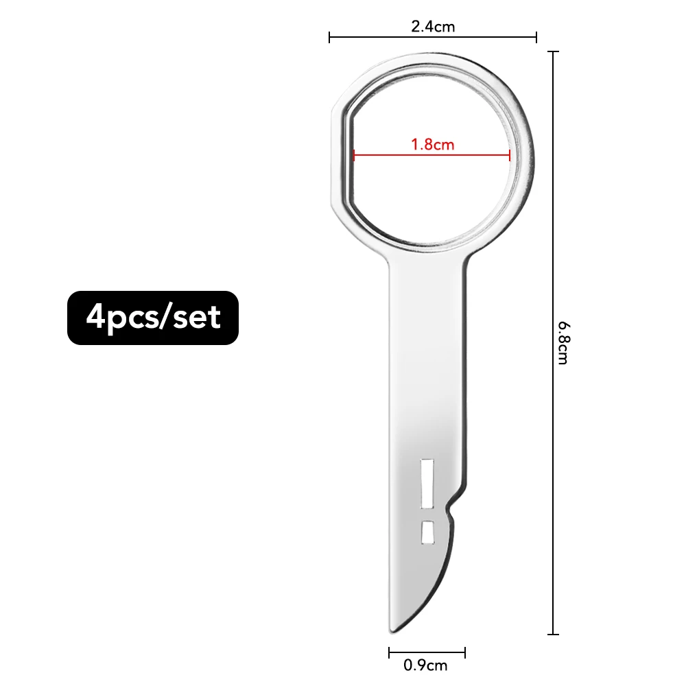 Car repair tool 4pcs car radio removal disassembly tool for AUDI S line A4 A3 A6 C5 Q7 Q5 A1 A5 80 TT A8 Q3 A7 R8 RS B6 B7 B8 S3 S4