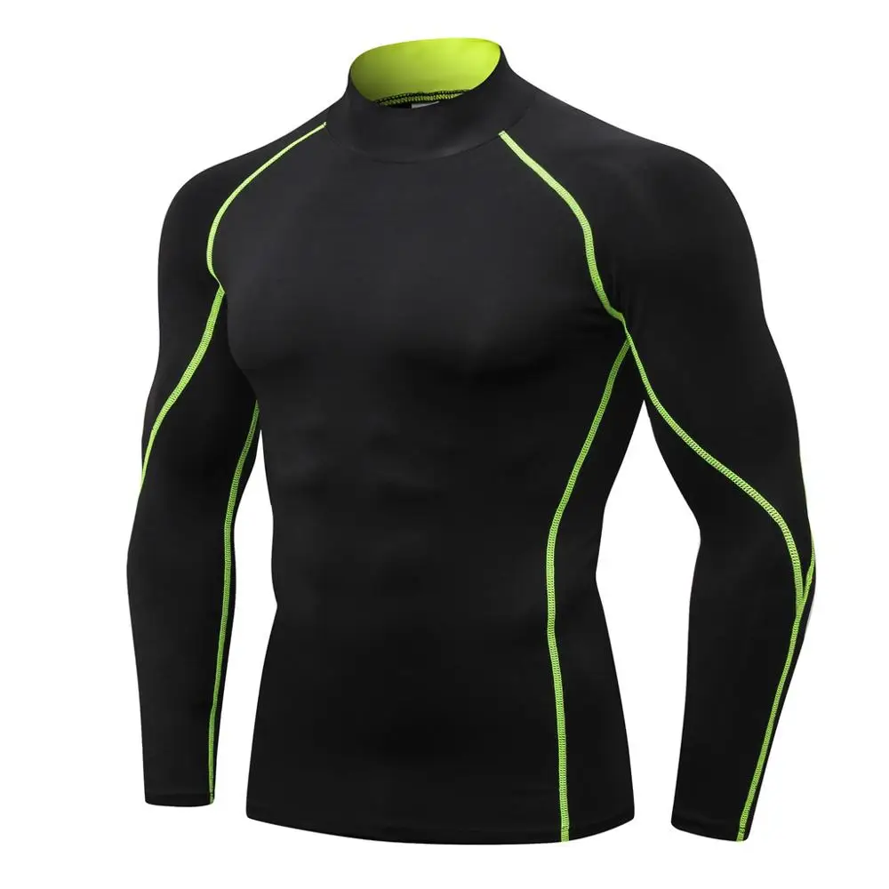 

Man Workout Fitness Sports T-shirt Running Athletic Yoga Top Male Casual O-neck Long Sleeve Shirt For Outdoor Black Clothes