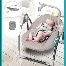 Bebê cadeira de balanço elétrica berço do bebê conforto reclinável cadeira de balanço suprimentos do bebê cama rússia frete grátis