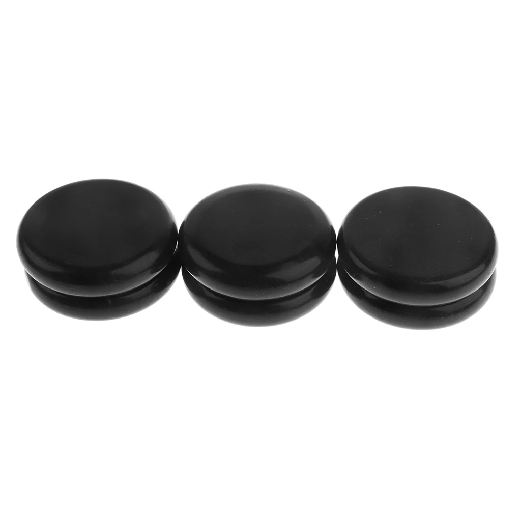 6 Pieces Large Round Hot Spa Rock Basalt Stones Hot & Cold Massage Lava Natural Stone - Diameter of 8cm/3.1inch