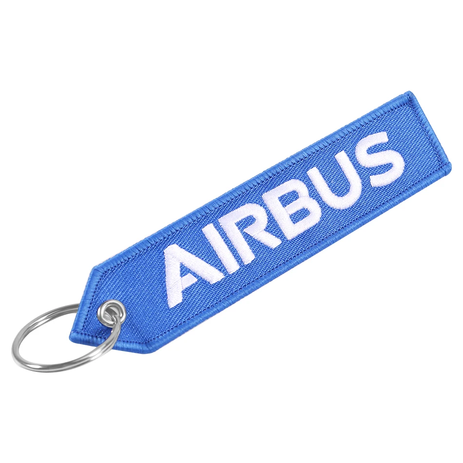 AIRBUS Keychain Phone Straps Double-sided Embroidery A320 Aviation Key Ring Chain for Aviation Gift Strap Lanyard for Mobile (6)