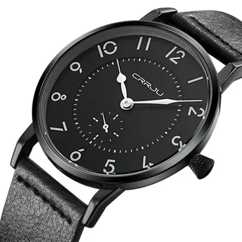 

Men's Watches Top Luxury Brand Ultra-thin Wristwatch Men Waterproof Black Fashion Quartz Watch Reloj Hombre Gifts for Husband