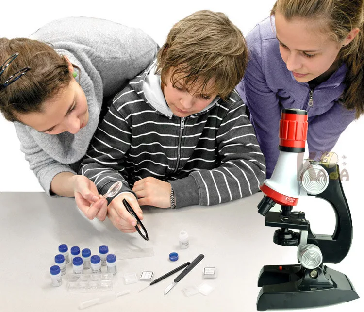 450 раз высокой четкости микроскоп Детская образовательная ранняя детская интерес обучение научная модель биологический Китай Sci