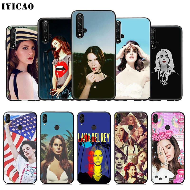 

IYICAO Lana Del Rey Soft Case for Huawei Honor 20 10 9X 9 8X 8C 8 7X 7A 6A Lite Pro View 20 Note 10 Phone Cover
