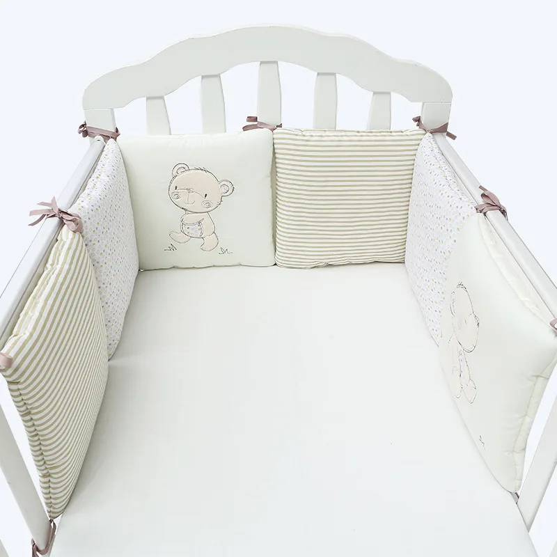 Детские бамперы для подушек для новорожденных, безопасная защита для кроватки, бампер для детской кроватки, декор для детской комнаты 30*30 см, съемный
