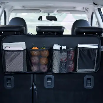 

Car Supplies Trunk Storage Organizer Hanging Net Compartment Storage Bag Car Rear Seat Back Storage Bag car accessories