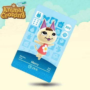 

252 Merry Animal Crossing Card Amiibo Cards Work for Switch NS 3DS Games