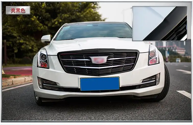 Углеродное волокно Красный Черный ABS гонки решетки украшены рамкой для Cadillac ATSL D3 17 18 ADA042