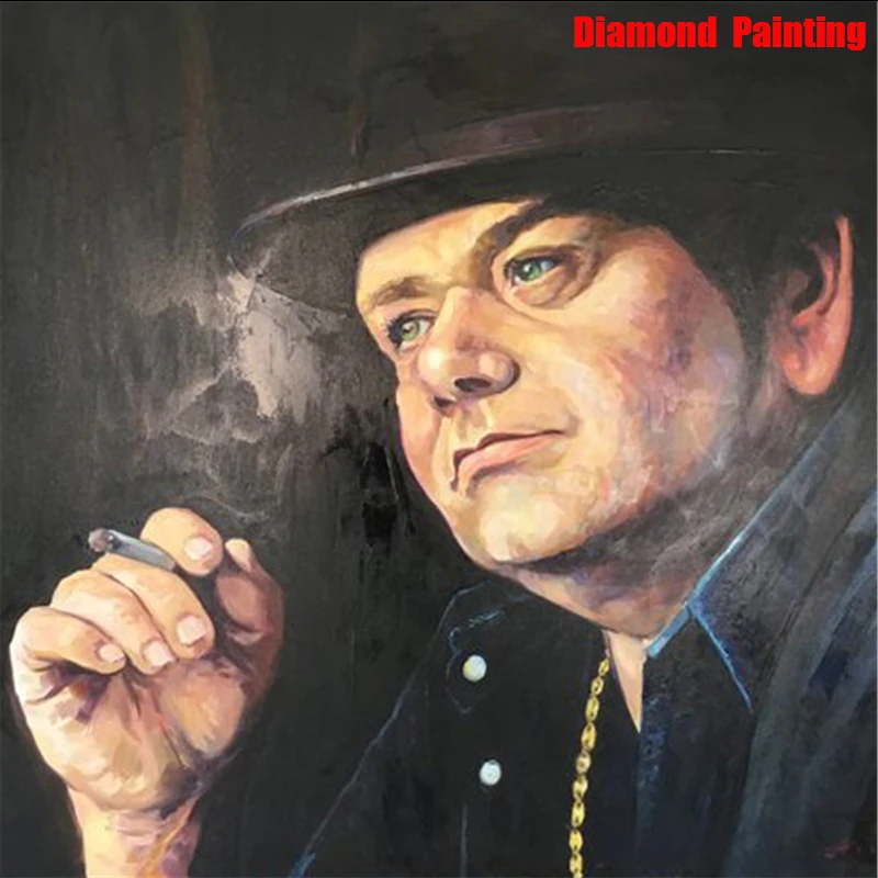 Miaodu Singer Andre Smoking DIY Алмазная картина вышивка крестиком полный Холст Картина Стразы