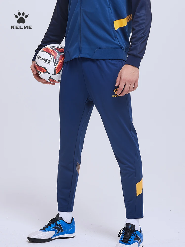 Men's Football Training Leg Pants KELME Official Flagship Sports Trousers Running High Stretch Fitness Pants 8161CK1003 For Sports Leggings Football Training Kit