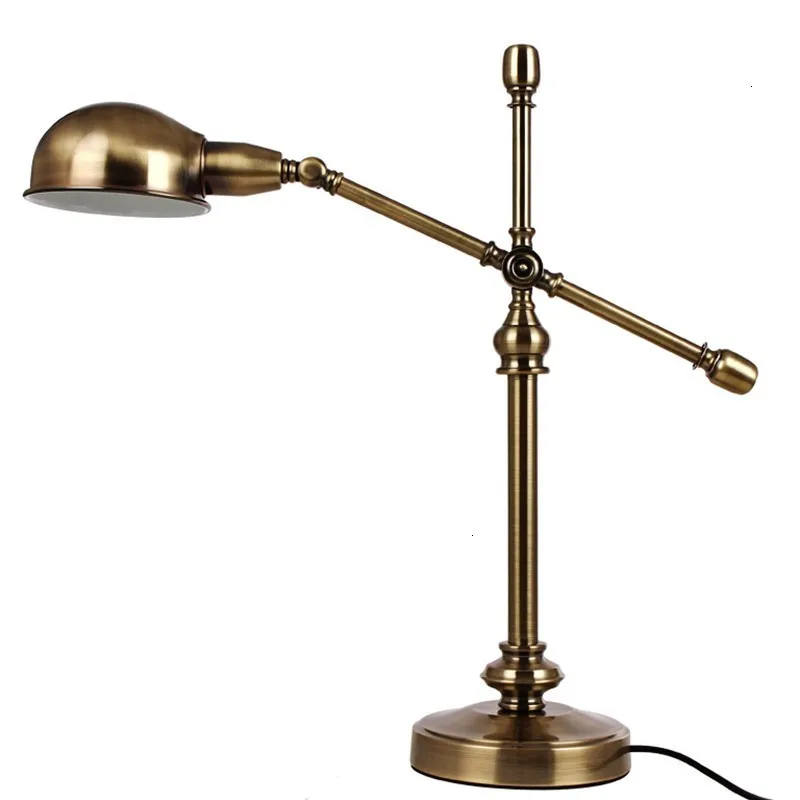 Zhongshan American Style Hight Quality Antique Design Iron Decoration Table Lamp Masa Lambası tafellamp decoracao para casa
