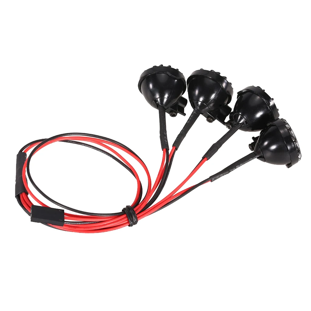 Rc 1/10 Car Crawler Truck Roof Front Mounted Bodyshell Spot with LED Lights 22mm for Traxxas HSP  AXIAL 