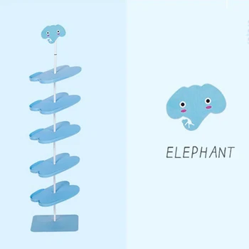 

6 Layers Cartoon Adult Shoe Rack Three-dimensional Shoes Received Frame Creative Free Standing Shoes Storage Shelf Organizer