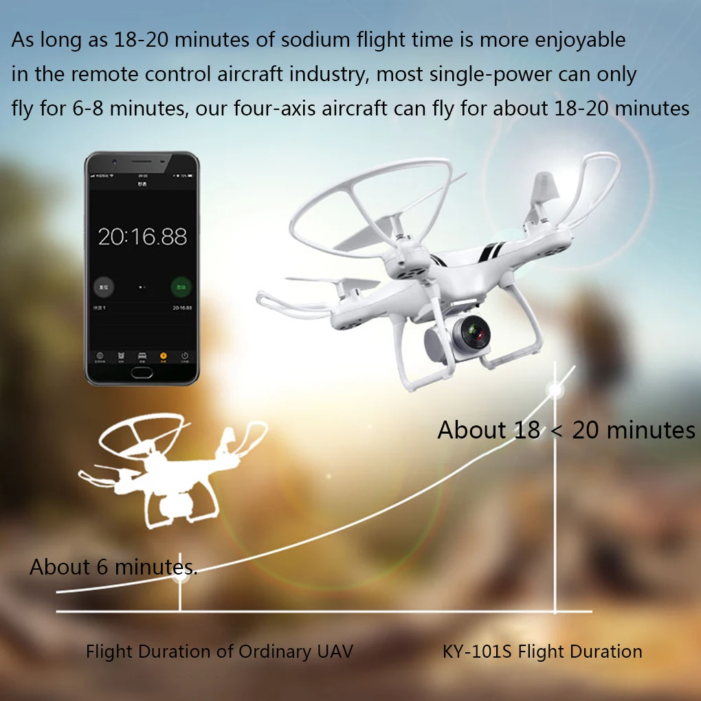 Длинный срок службы Дрон Wifi в режиме реального времени воздушная камера Квадрокоптер с фиксированной высотой пульт дистанционного управления самолетом