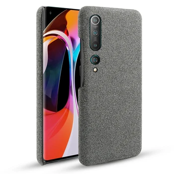 

For Xiaomi Mi 10 Mi 10 Pro 5G Case Slim Woven Fabric Cloth Anti-scratch Hard PC Back Cover For Xiaomi Mi 10 Mi10 Pro Case Funda