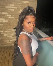 Mishell 30 32 34 extensiones de pelo ondulado malasio ondulado de 40 pulgadas con extensiones de cabello humano Frontal con cierre, extensión de cabello Remy