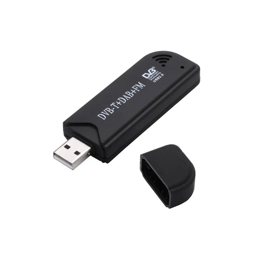Цифровой USB ТВ-накопитель FM+ DAB DVB-T компьютерный терминал ТВ-сигнал адаптер приемник палка антенна CD драйвер пульт дистанционного управления