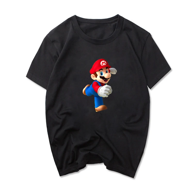 Футболка с коротким рукавом Super Mario летняя мужская футболка забавная геймерская