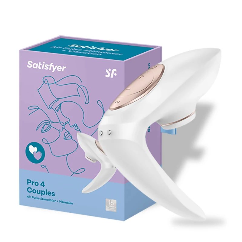 Germany Satisfyer Pro 4 Rechargeable Couple's Sucking Vibrator Clitoris Stimulation Sucker G Spot Stimulator sex Toys for Woman 5