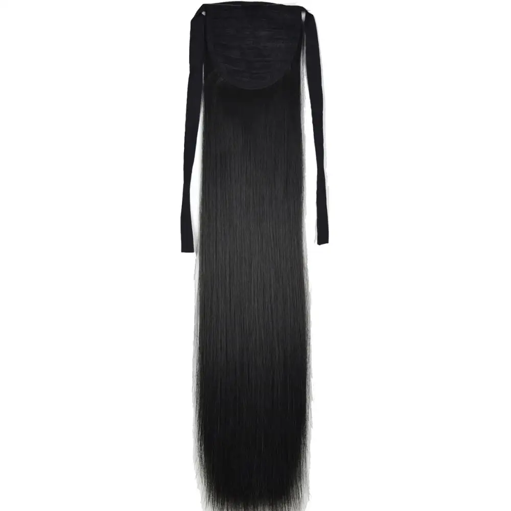TOPREETY Synthetic Heat Resistant Hair 90gr Straight Ribbon Ponytail Extensions 1006