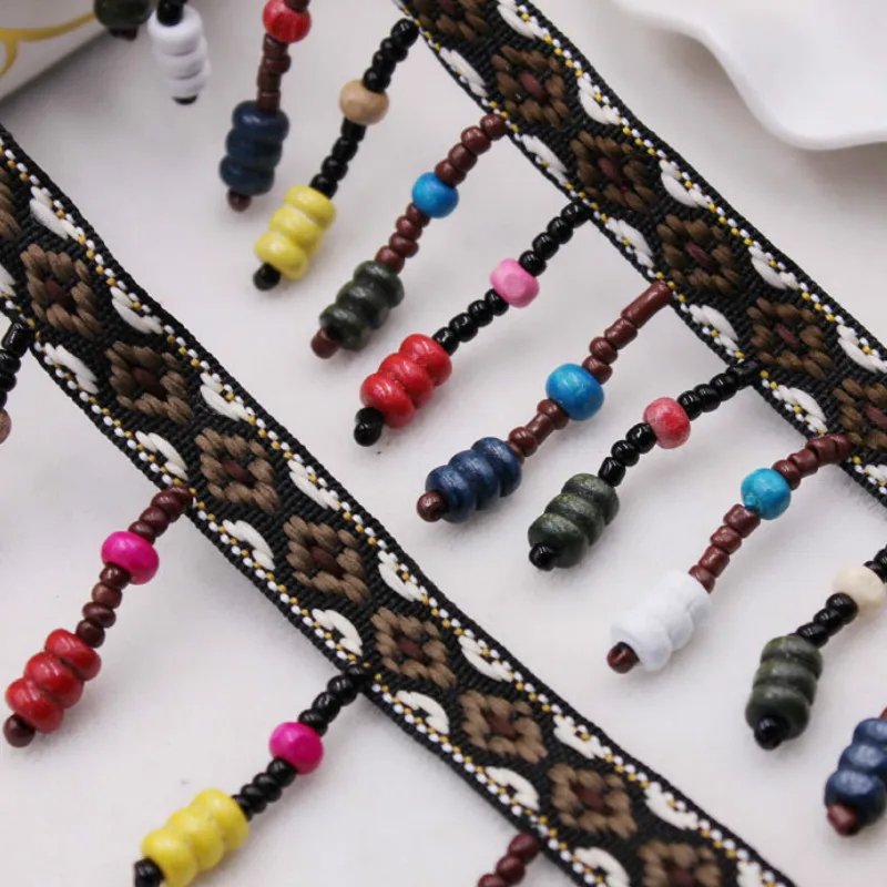 9 ярдов горячая Распродажа винтажные Деревянные Подвески из бисера ручная работа