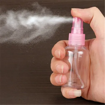 

1pcs Color Random 30ml Plastic Trasparent Body Water Perfume Spray Refillable Essential Oil Pump Bottle