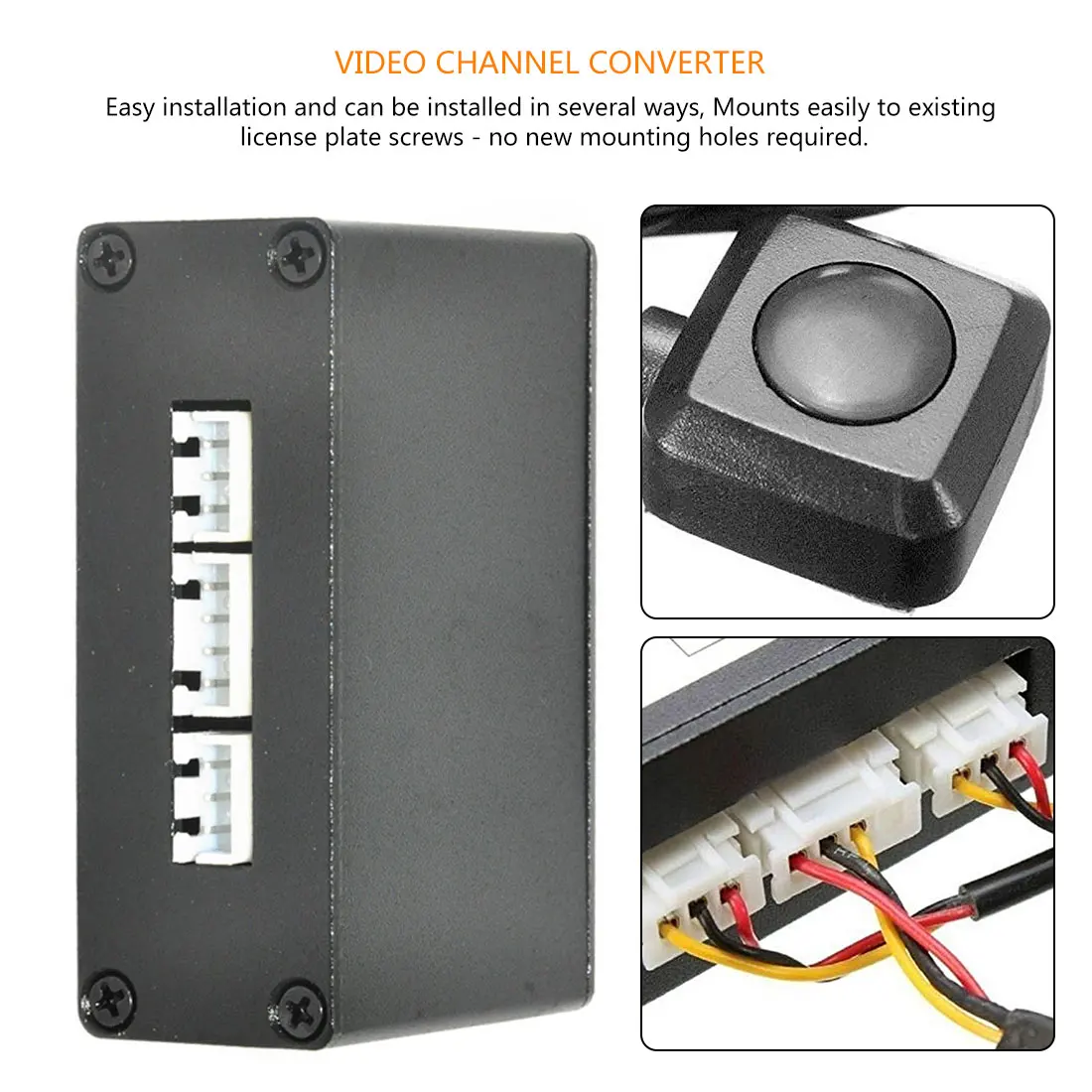 

car reverse camera converte 2 Channel Converter Front /View Side Auto Switch Control Box Car Accessories