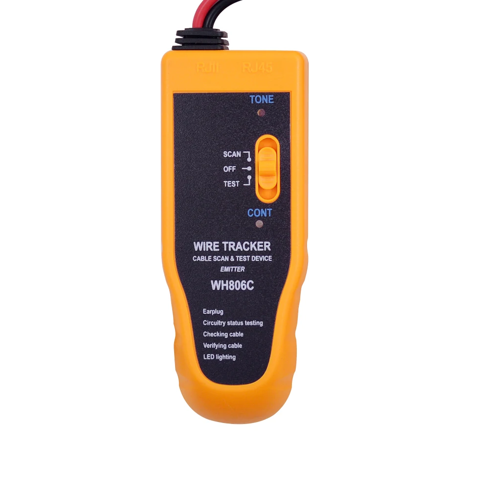 CHIPAL WH806C сетевой кабель тестер Tracer щипцы Lan провода трекер диагностировать тон сетевые инструменты для Cat5 Cat6 RJ11 RJ45 шнур