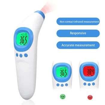 

TG818D Portable Non-contact IR Infrared Thermometer Forehead Temperature Measurement LCD Digital Display
