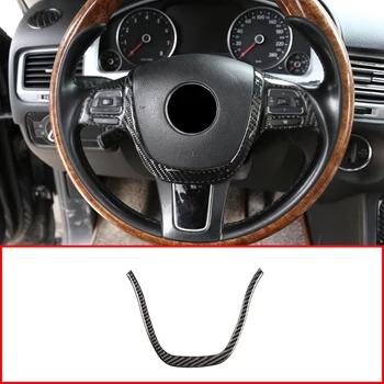

For Volkswagen Touareg 2011-2018 Car Interior Steering Wheel Switch Button Frame Decoration 3d Sticker Trim Accessories