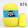 Drop Shipping норковая пряжа 50+20g Long Plush Down Mink Cashmere Yarn Fine Quality Knitting Yarn Thread For Woman Cardigan 2