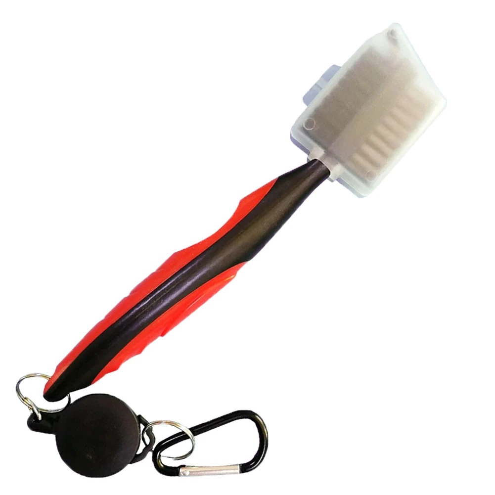 Golf Club Brush Golf Groove Cleaning Brush 2 Sided Golf Putter Wedge Ball Groove Cleaner Kit Cleaning Tool Gof Accessories - Цвет: Red